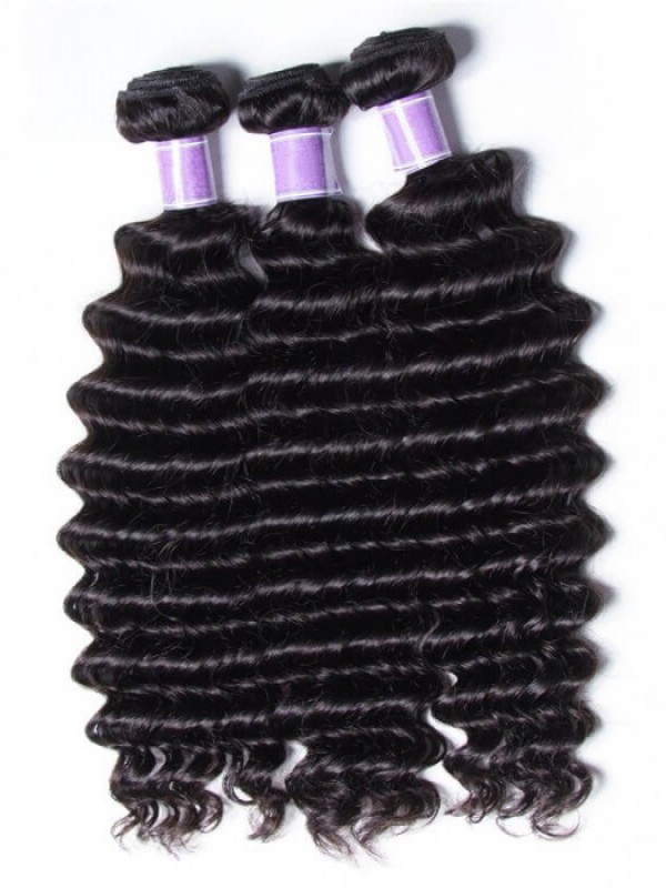 3 Pacchi Di Capelli Umani Indiani Ad Onda Profonda