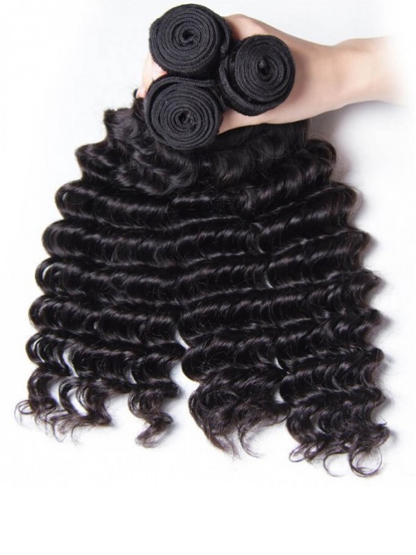 3 Pacchi Di Capelli Umani Indiani Ad Onda Profonda