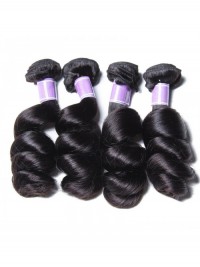 4 Pz/Pacco Indiano Onda Allentata Estensioni Dei Capelli Umani