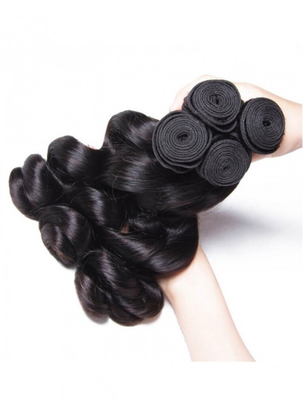 4 Pz/Pacco Indiano Onda Allentata Estensioni Dei Capelli Umani