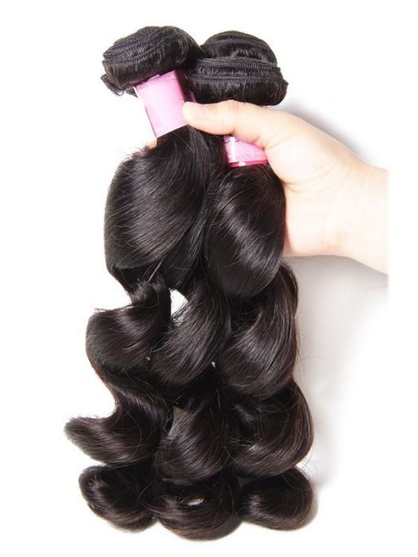 3 Pz/Pacco Capelli Vergini Peruviani Sciolti Onda