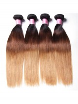 4 Pz/Lotto Tre Toni Ombre Brasiliano Capelli Vergini Lisci
