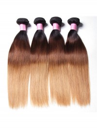 4 Pz/Lotto Tre Toni Ombre Brasiliano Capelli Vergini Lisci