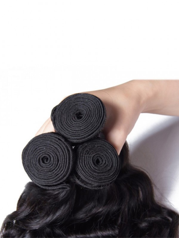 Capelli Vergini Indiani Onda Naturale 3 Pacchi Di Capelli Umani