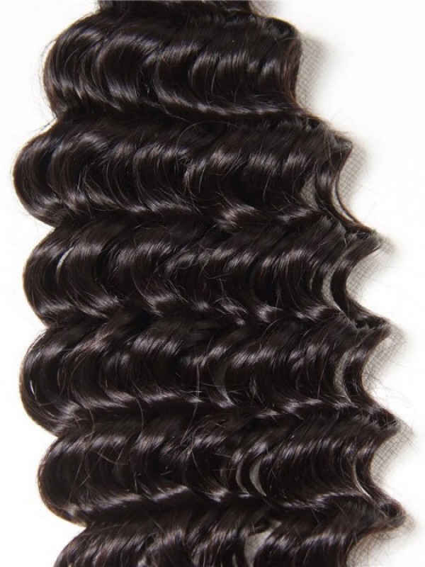Capelli Vergini Umani Dell'Onda Profonda Indiana 4 Pacchi