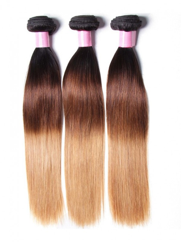 3 Pacchi Di Capelli Vergini Umani Lisci Ombre Brasiliani