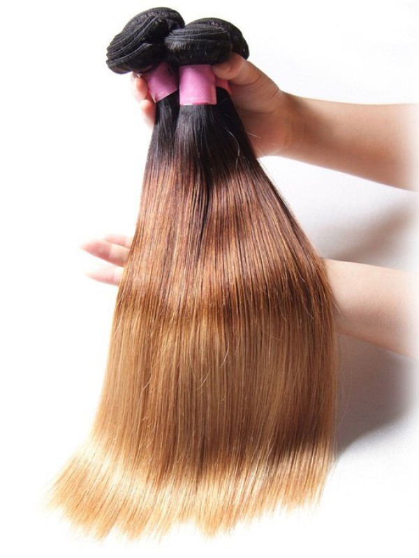 3 Pacchi Di Capelli Vergini Umani Lisci Ombre Brasiliani