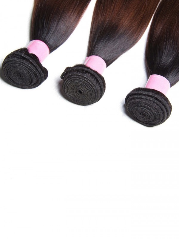 3 Pacchi Di Capelli Vergini Umani Lisci Ombre Brasiliani