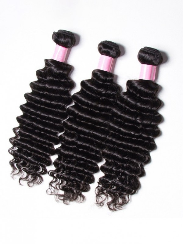 Buona Qualità 3 Pacchi Capelli Vergini Umani Economici Capelli Ondulati