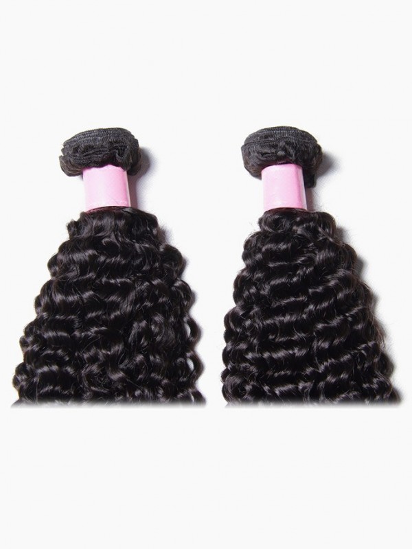3 Pz/Pacco Estensioni Dei Capelli Umani Ricci Jerry Indiani