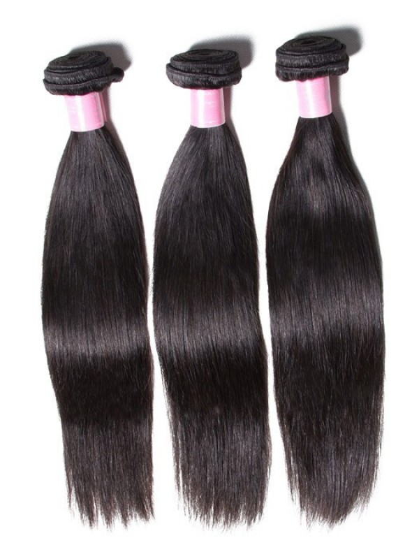 3 Pacchi Capelli Lisci Vergini Migliori Estensioni Dei Capelli Umani Vergini