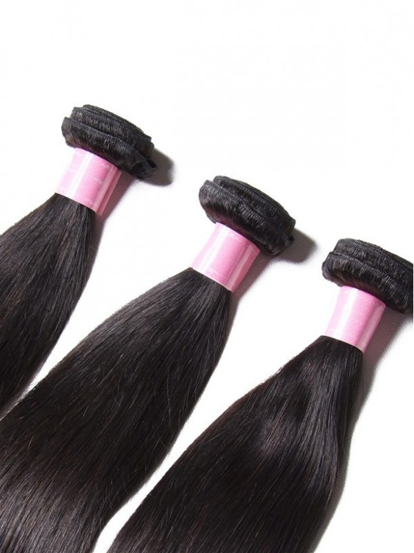 3 Pacchi Capelli Lisci Vergini Migliori Estensioni Dei Capelli Umani Vergini