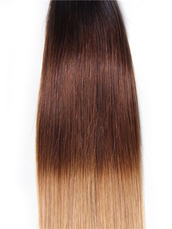 Capelli Vergini Ombre Estensioni Dei Capelli 1B/4/27 Tessuto Dritto Dei Capelli Umani