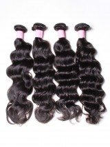 Trama Dei Capelli Umani Dell'Onda Naturale 4Pcs/Pack Dei Capelli Vergini