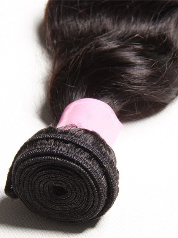 Trama Dei Capelli Umani Dell'Onda Naturale 4Pcs/Pack Dei Capelli Vergini