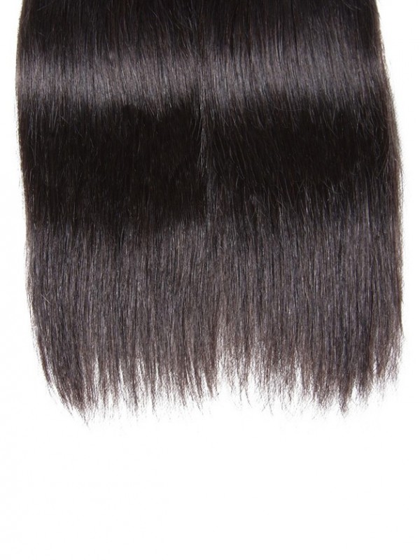 4 Pz/Pacco Indiano Dritto Capelli Umani Tesse