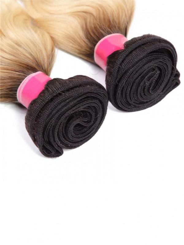 4 Bundles T1B/613 Ombre Capelli Biondi 100% Capelli Umani Vergini Tessuto Dei Capelli Dell'Onda