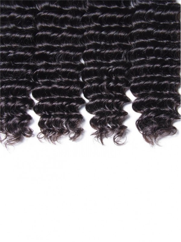 Capelli Vergini Indiani Non Trasformati A Onda Profonda 4 Pezzi/Confezione