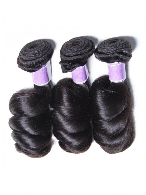 Capelli Sciolti Indiani Vrigin Dell'Onda 3 Pezzi/Lotto