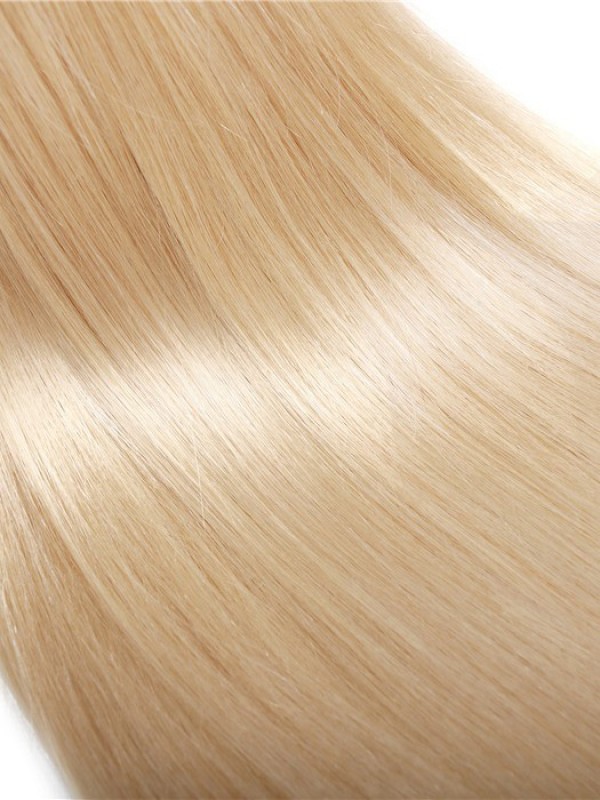 613 Fasci Di Estensione Dei Capelli Umani Vergini Biondi 16-24 Pollici 3Pcs Capelli Lisci