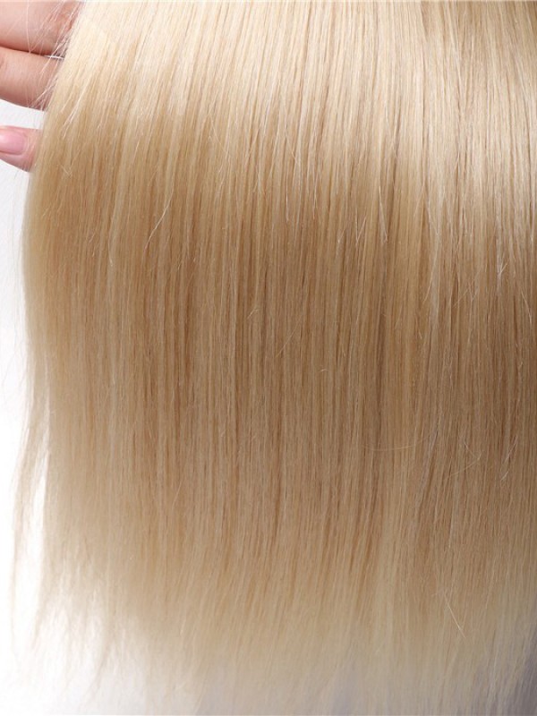 613 Fasci Di Estensione Dei Capelli Umani Vergini Biondi 16-24 Pollici 3Pcs Capelli Lisci