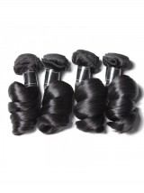 4 Pacchi Fasci Di Capelli Umani Vergini Di Remy Dei Capelli Sciolti Dell'Onda