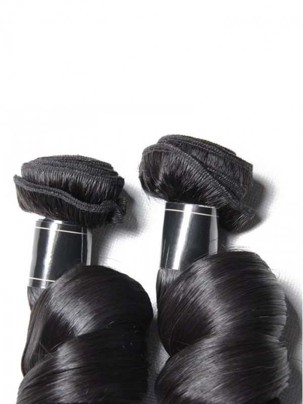4 Pacchi Fasci Di Capelli Umani Vergini Di Remy Dei Capelli Sciolti Dell'Onda