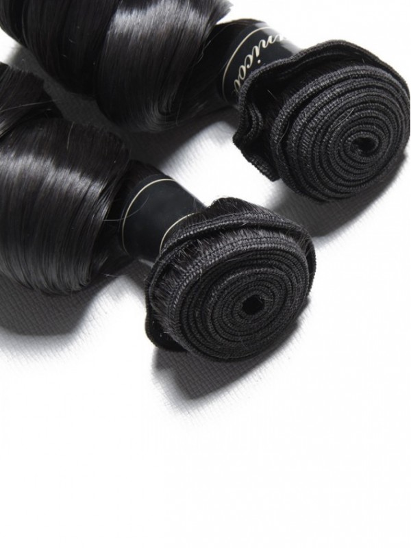 4 Pacchi Fasci Di Capelli Umani Vergini Di Remy Dei Capelli Sciolti Dell'Onda