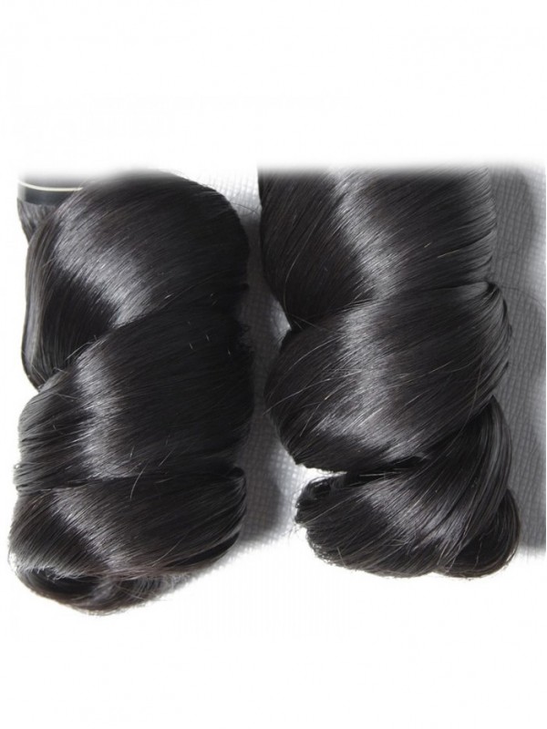 4 Pacchi Fasci Di Capelli Umani Vergini Di Remy Dei Capelli Sciolti Dell'Onda