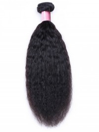 1 Bundle Di Capelli Umani Vergini Crespi Dritti