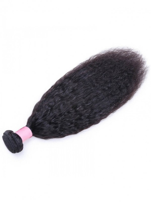 1 Bundle Di Capelli Umani Vergini Crespi Dritti