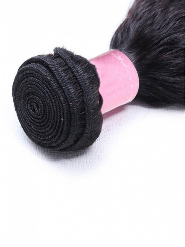 1 Bundle Di Capelli Umani Vergini Crespi Dritti
