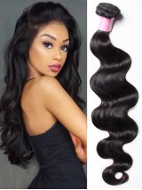 Pezzo Di Capelli Vergini Umani Dell'Onda Del Corpo