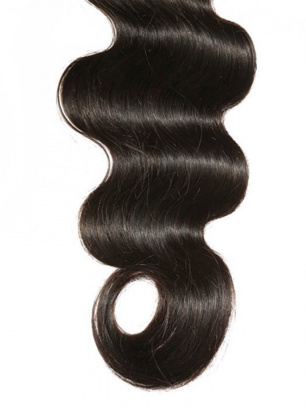 Pezzo Di Capelli Vergini Umani Dell'Onda Del Corpo