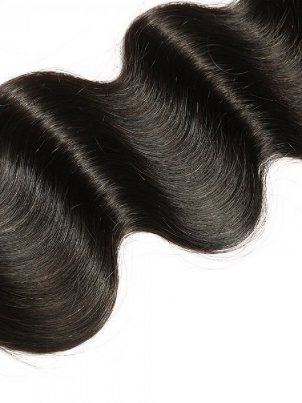 Pezzo Di Capelli Vergini Umani Dell'Onda Del Corpo