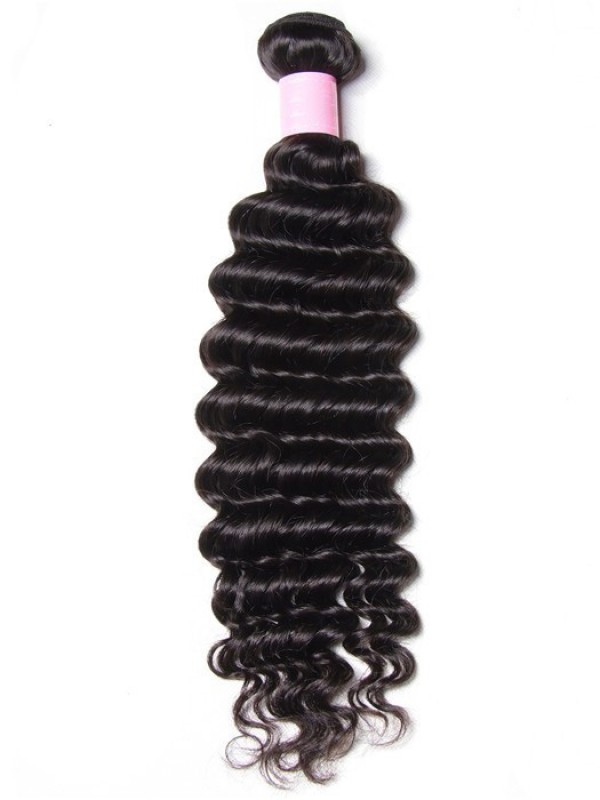 1 Pezzo Di Tessitura Dei Capelli Vergini Umani A Onda Profonda