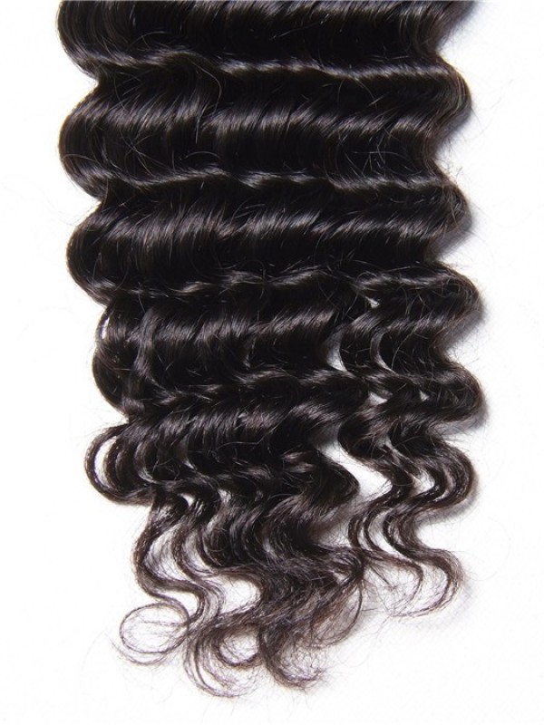 1 Pezzo Di Tessitura Dei Capelli Vergini Umani A Onda Profonda