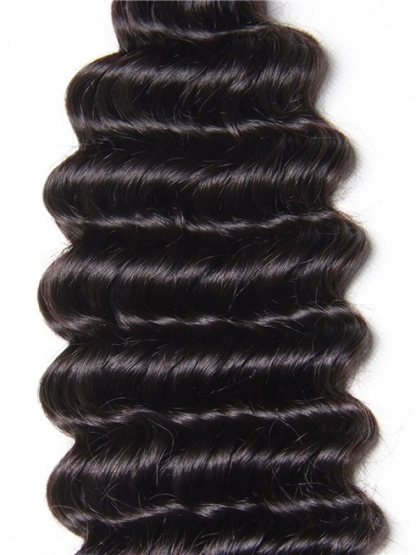 1 Pezzo Di Tessitura Dei Capelli Vergini Umani A Onda Profonda
