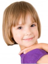 Parrucca Bob Con Frangetta Per Una Bambina