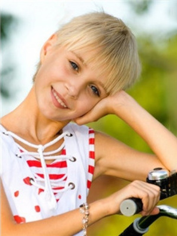 Braw Blonde Dritto Brevi Parrucche Per Bambini
