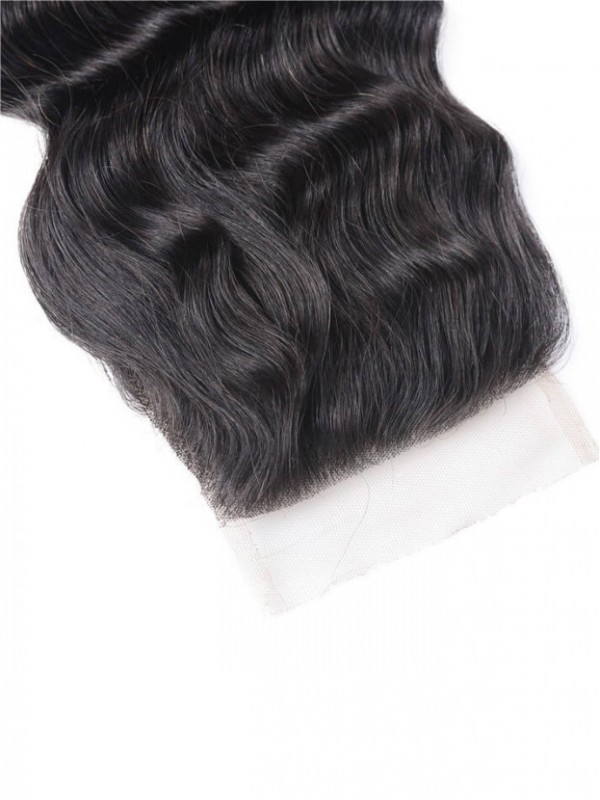 Chiusura In Pizzo Per Capelli Umani Con Onda Profonda In Vendita