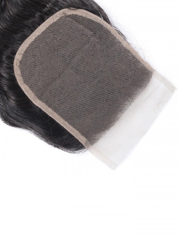 Chiusura In Pizzo Per Capelli Umani Con Onda Profonda In Vendita