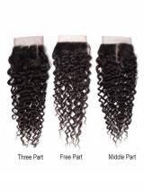 Chiusura In Pizzo Per Capelli Umani Ricci Jerry