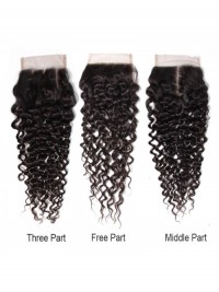 Chiusura In Pizzo Per Capelli Umani Ricci Jerry