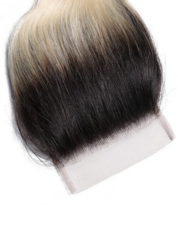 1B/613 Body Wave 4X4 Chiusura In Pizzo 100% Capelli Vergini