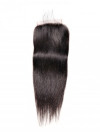 Capelli Vergini Lisci Di Colore Naturale 5X5 Chiusura In Pizzo Con Parte Libera Pre-Pizzicata Con I Capelli Del Bambino