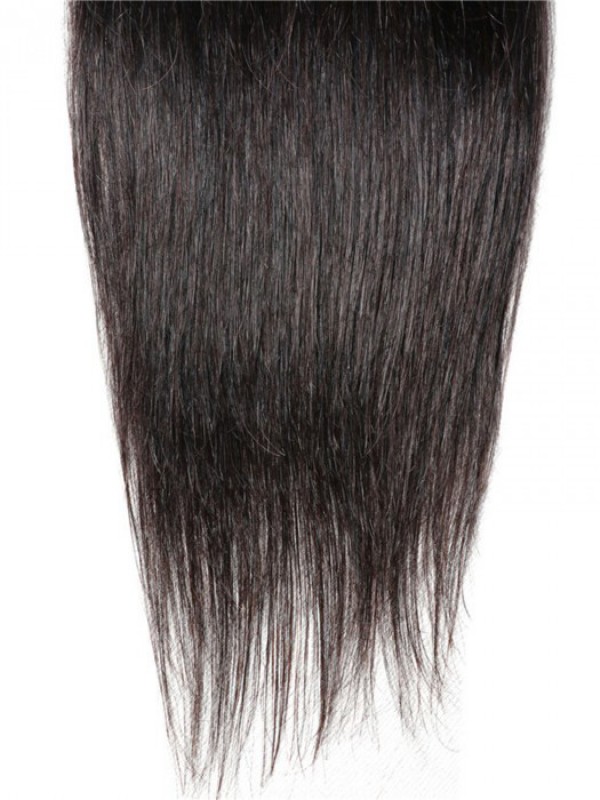 Capelli Vergini Lisci Di Colore Naturale 5X5 Chiusura In Pizzo Con Parte Libera Pre-Pizzicata Con I Capelli Del Bambino