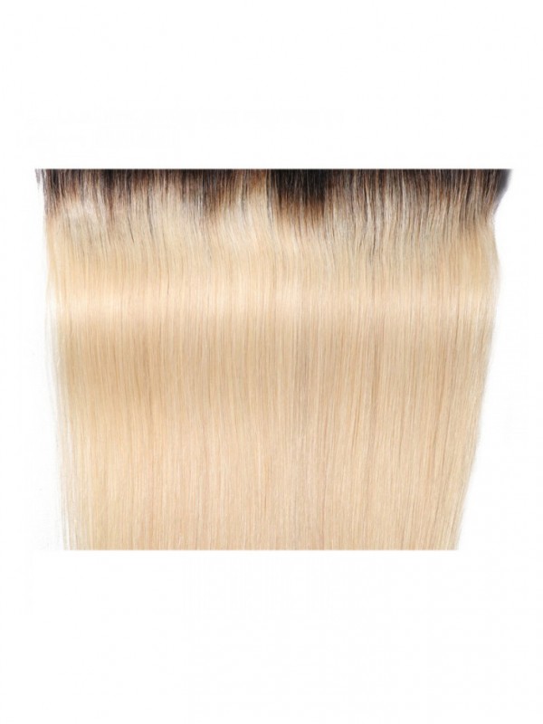 Capelli Vergini Ombre Colore 1B/613 13X4 Chiusura Frontale In Pizzo Capelli Umani Lisci