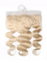 Capelli 613 Capelli Biondi Dell'Onda Del Corpo 4X13 Frontal In Pizzo