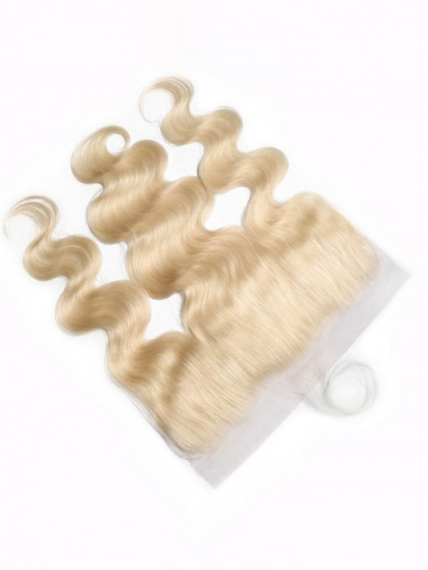Capelli 613 Capelli Biondi Dell'Onda Del Corpo 4X13 Frontal In Pizzo